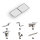 Prior PV flat roof mounting set 2x1 solar module