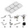 Prior PV flat roof mounting set 3x2 solar modules
