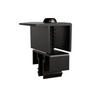 Prior PV end clamp black for pitched roofs