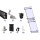 Prior PV pitched roof mounting set black 2x1 solar module