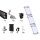 Prior PV pitched roof mounting set black 3x1 solar module