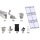 Prior PV pitched roof mounting set 3x2 solar modules