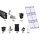 Prior PV Schrägdach-Montageset schwarz 3x2 Solarmodule